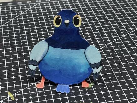 疯狂的鸽子教程来了 #疯狂的鸽子 #手工教程#表情包模仿秀