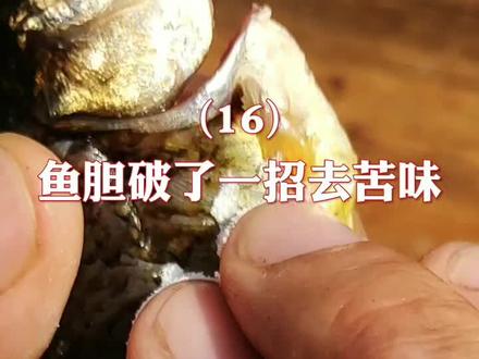 鱼胆破了这样去除苦味#厨房窍门 #抖音美食 #厨房窍门 #教做菜#跟着抖音学做菜