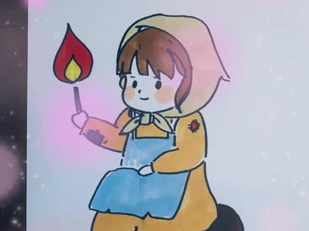 绘本故事简笔画 卖火柴的小女孩#简笔画 #卖火柴的小女孩 #简笔画教程 #儿童简笔画 #手抄报素材