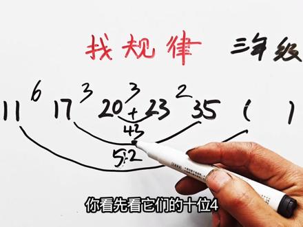 找规律数学题:11,17,20,23,35()