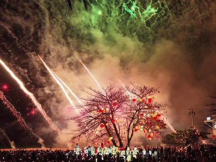 还以为是一场简单的烟火秀🤡#石梅湾