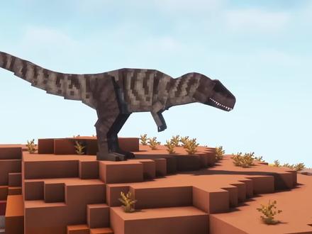 MC玩家必备的恐龙冒险模组。 #我的世界 #模组 #游戏