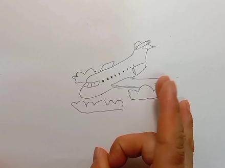 手绘中国东方航空“空客A350”你知道它的外号是什么吗?#画画 #飞机#航空#内容启发搜索 #绘画过程