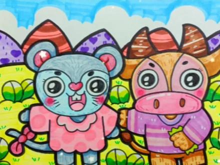 十二生肖简笔画,鼠、牛、虎、兔、龙、蛇、马、羊、猴、鸡、狗、猪#幼师考编 ,教师资格证考试#动物简笔画,拟人画法#简笔画 #画画#创作灵感