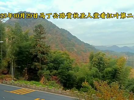 2023年10月29日马丁公路赏秋,罗田圣人堂看红叶第二天!#又到登山赏红叶的好时节