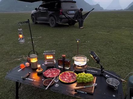 越来越享受一个人 #露营#或许自由更胜一筹#孤独的美食家 #山野生活#露营美食