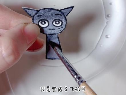 灰色小猫格雷 #手工 #手绘 #解压 #节奏盒子 #搞笑
