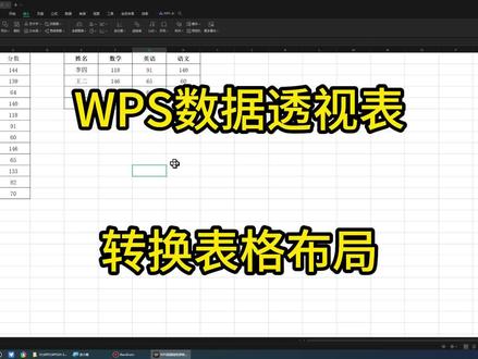 3-11WPS数据透视表转换表格布局 #wps #WPS表格 #WPS表格技巧 #办公技巧 #办公软件技巧