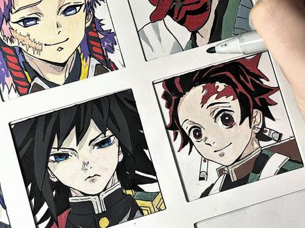 “是师傅来看你们了” 下一个宝宝们想看我画谁?是围绕义勇还是与图里人物有关的,其实我都行 不咕是选择呼声高的那个#鬼灭之刃 #手绘 #富冈义勇 #鳞泷左近次 #慕多星丙烯马克笔