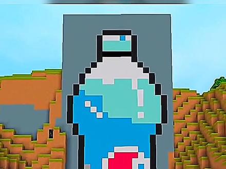 #迷你世界 迷你世界速建山边可乐房子,好漂亮的样子!#游戏 #游戏日常 #迷你世界建筑