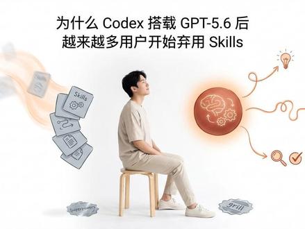 Codex 换 GPT-5.6 后用户为何弃用 Skills Codex 最近有个大新闻,用上 GPT-5.6 之后,不限时了,随便用。听起来是个天大的好事对吧?结果一线开发者们反而开始删 Skills 了,删得那叫一个干净利落。 #GPT 5
#代码生成 #AI编程工具