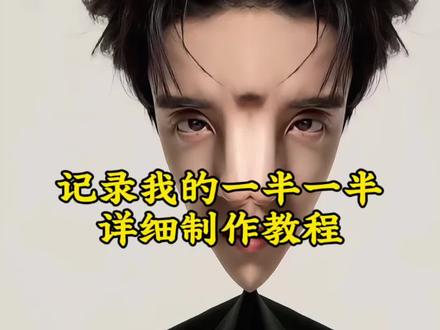 记录我的一半一半详细制作教程来了 很简单#记录我的一半一半 #醒图 #醒图创作者 #一半一半照片教程 一半一半的图有黑线怎么办 一半一半特效制作 一半一半图片素材 一半一半怎么拼图
