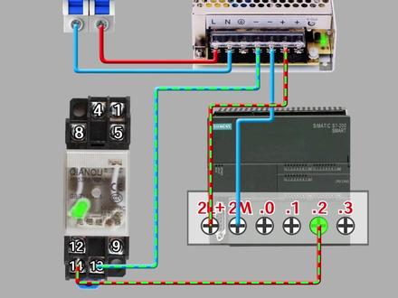 PLC与中间继电器的接线方法#电工 #plc