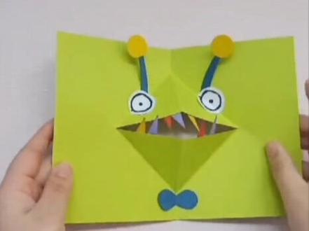 #儿童手工 #幼儿手工 #亲子手工情绪小怪兽#一起做手工 #折纸 适合3岁以上幼儿的有趣亲子手工哦,锻炼孩子手指灵活性,位置关系……