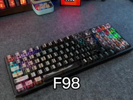 狼蛛再一次教会大家卷这个字该怎么写,F98透壳329参上#机械键盘 #F98