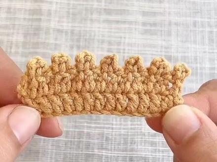 钩针编织教程之狗牙针教程#钩针编织 @DOU+小助手