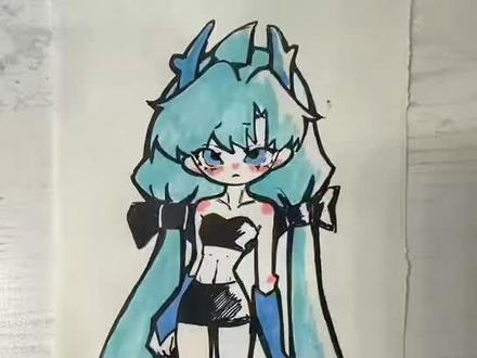 #我流画风#原创#教程#纸绘 第一次出教程 欢迎大家观摩!有什么不对的欢迎指出 真的剪了好久😖