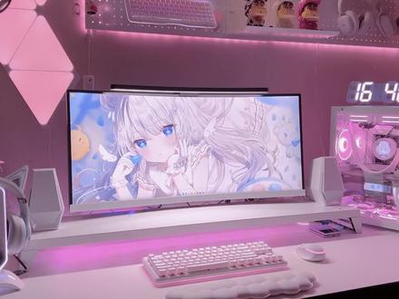 为什么要让我搬出去,你们没有粉白色电竞房吗?电竞少女的纯白色桌搭大公开!#桌面改造 #游戏外设 #电竞少女 #电竞房改造 #桌搭好物