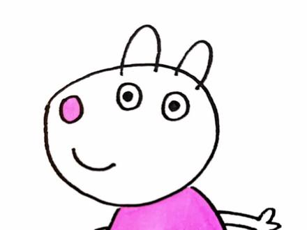 小羊苏西简笔画#苏西#小猪佩奇#简笔画教程#马克笔@抖音小助手