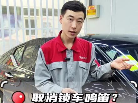 如何取消锁车鸣笛音?#每天一个用车知识 #带你懂车 #抖音汽车 #鸣笛
