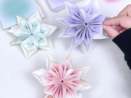 霍霍便签!是渐变的小花吖 #手工 #我的手工日常 #折纸