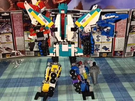 积木变形金刚moc煞星合体玩具版登场#最强合体金刚 #霸天虎 #胜利之斗争人物季 #胸甲部队六合一 #乐高moc #男孩玩具 #创意 #变形金刚人物