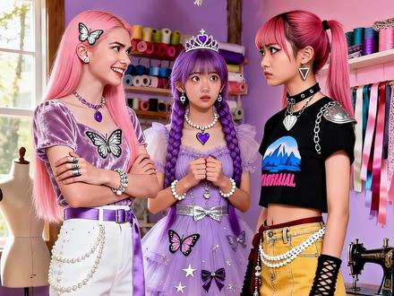 我最爱的裙子被剪碎了,没想到这是惊喜的开始! #鲁米#猎魔女团#芭比梦幻剧场#米拉#芭比