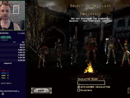 【2楠解说】暗黑2最强法师速通,8PP全难度专家3小时57分。