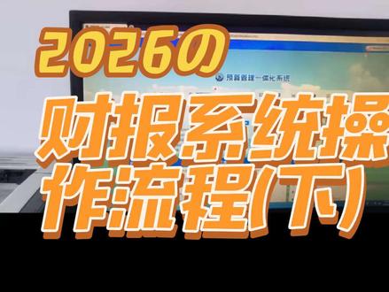 2025年政府财务报告讲解(下):系统操作,很早就录好了,忘记发布啦#政府财务报告 #财报 #会计人生 #预算管理一体化 #财报