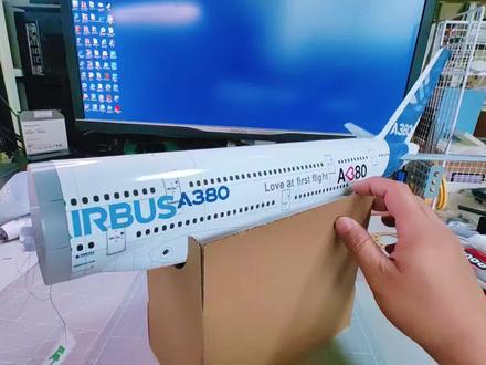 制作空客A380纸模的装配架 #飞机模型 #模型 #飞机 #纸模 #手工制作