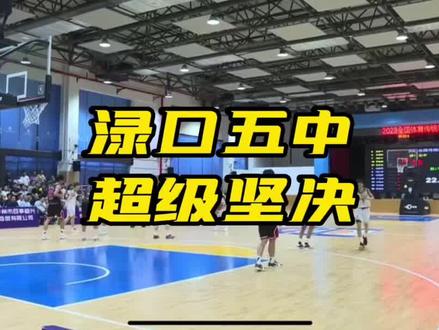 2023全国传统校篮球联赛,渌口五中VS耐高全国冠军浙江回浦,第一节打出了22:24,五中真的超棒的#篮球 #校园篮球比赛