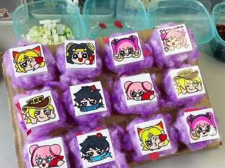 自制紫色系王者霉豆出摊咯! #手工diy #手工霉豆腐 #解压玩具 #小学生手工