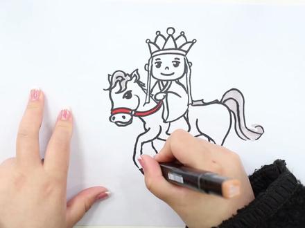 唐僧骑马怎么画简笔画