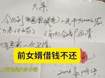 前女婿借钱未还 #借钱不还 #女婿与老丈人 #雷蒙帮忙团