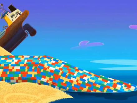 臭狗子制作积木管道 以为万无一失 没想到出口竟然是火山口 #动画制作 #儿童动画 #动画