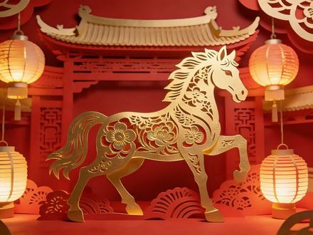 马年春节AE质感动画教程来咯! 一张图就让你做出高级感拜年视频,小白也能会#2025ai年终大赏 #ai创作浪潮计划 #马年动画 #马年年会 #ai教程