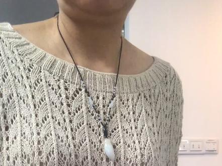 落樱镂空衫的总体织法介绍