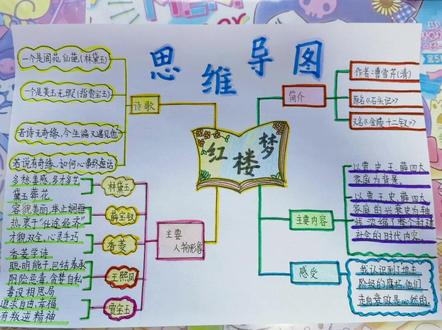 #暑假生活 红楼梦思维导图#红楼梦#思维导图