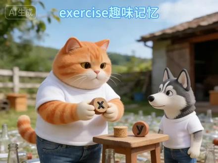 exercise趣味记忆英语 #英语口语 #英语启蒙 #零基础英语 #看动画学英语 #趣味英语 exercise趣味记忆、exercise动画记忆、exercise单词趣味记忆、exercise趣味英语