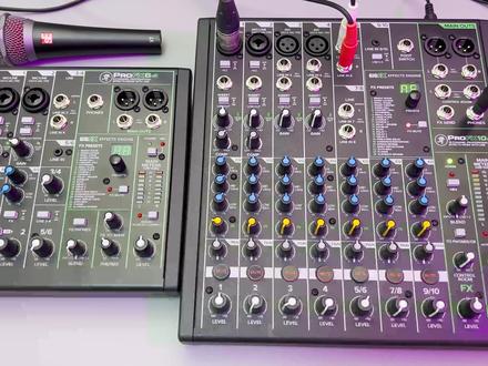 美奇6路美奇10路调音PROFX区别和音质对比 #调音台 #声卡 #直播设备 #声卡调试