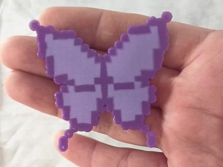 沉浸式拼豆,紫色蝴蝶拼豆,温柔又仙气,成品超好看,新手也可以做#拼豆 #在家做手工 #拼豆教程 #拼豆图纸