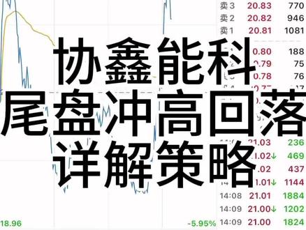 协鑫能科尾盘冲高回落,诱多?还涨?可持有?详解策略
2026年3月20日,协鑫能科走出独立韧性行情:低开后快速冲高近6%,然后快速砸至-4.63%,午后快速拉升触及9.62%的日内高点,最终收盘涨3.17%。当日走势本质是主力借大盘弱势完成洗盘吸筹,为后续主升浪蓄力。
全天主力净流入2.2亿元,其中净特大单+2.39亿。结合股价剧烈波动,说明当日震荡是主力借大盘弱势清洗浮筹——早盘冲高时,散户跟风追涨,主力趁机卖出部分筹码压低股价;午后大盘下跌时,主力在低位主动吸筹,推动股价再次冲高。
从分时量能看,早盘冲高时,成交量放大至15亿,占全天的19%,但随后回落过程中量能显著萎缩,说明主力砸盘力度不大,获利盘+短期套牢盘共同抛售,主力借此完成第一轮洗盘。
午后成交量逐步放大,且主力资金持续流入,推动股价再次冲高,尾盘收红时成交量收缩至10亿,显示洗盘后筹码变得集中,这一点从90%筹码集中度数值也可以看出!
目前均线系统呈发散向上态势,当日最低价跌破MA10后快速回收,说明趋势支撑稳固。
MACD指标强势金叉,红柱虽然缩小,但没有变绿,说明仍然是多头主导。不过,峰值确实减小,且快线有着回落迹象,2月份涨幅过大,本周周线、月线偏离,处于高位,风险大于机会,切不可恋战!
历史数据显示,该股每次涨幅超过30%后,都会出现震荡洗盘,此次调整幅度与时间均符合洗盘特征。
当日市场核心矛盾是大盘普跌+板块分化:上证指数大跌,但协鑫能科所属板块逆势上涨,板块内不乏涨停,说明协鑫能科的走势并非随机波动,而是新能源电力赛道的资金偏好在支撑。
从业绩预期看,机构预测协鑫能科2026年一季度净利润同比增长25%,全年净利润增长30%,估值处于合理区间。
从技术面看,协鑫能科的短期强支撑为MA10;
中期支撑:MA20;
筹码支撑:平均成本区。
短期关键压力:前高,需放量突破;
风险:若上证指数跌破3900点,可能引发市场恐慌,导致个股回调;
电力板块回调:若光伏设备板块跌幅超过2%,可能拖累协鑫能科走势;
硅料价格下跌:若硅料价格持续下跌,可能影响公司硅料业务利润;
产能释放不及预期:若颗粒硅产能未达到50万吨,可能导致业绩低于预期。
值得一说的是,当日放大量冲高回落,波动大,接下来容易低开甚至再次回踩!
#协鑫能科#冲高回落#诱多