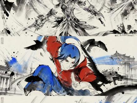 “这个世界有三个我”水墨三拼教程 #世界上有三个我 #这个世界上有三个我 #这个世界有三个我制作教程 #剪映图片设计 #水墨画