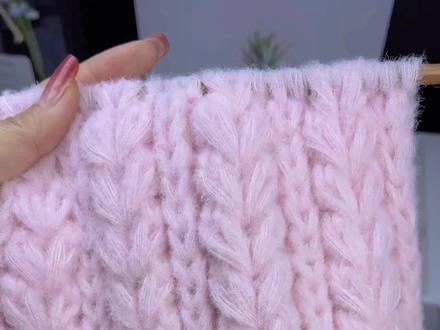 爱心围巾编织教程二#毛线编织教程 #围巾编织教程 #手工diy制作