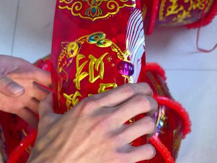 最后一张灯片教程 #灯笼安装教程 #七彩流水走马灯安装视频 #金圈满堂红 #灯笼 #年味