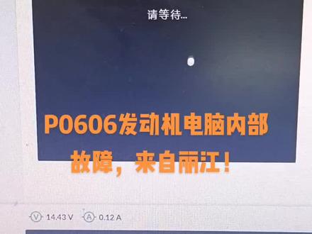 P0606发动机电脑内部故障,来自丽江!