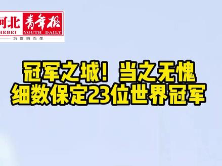 冠军之城!当之无愧!细数#保定23位世界#冠军 #乒乓球 #跳水