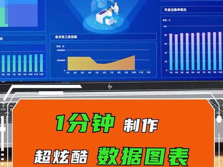 1分钟做出超酷炫的数据图表,老板立马给了我两万!#玩转office #干货#ppt
