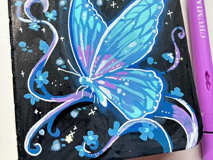 翻翻乐1️⃣2️⃣蓝蝴蝶🦋 #马克笔 #绘画教程 #艺术种草指南 #蝴蝶 #初描丙烯马克笔
素材参考:源于网络