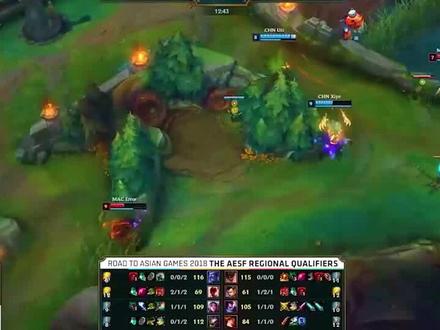 雅加达亚运会LOL表演项目中国VS中国澳门